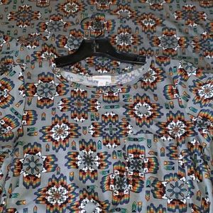 Lularoe Disney Mickey Mouse Carly Dress Rainbow